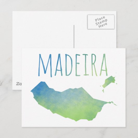 Madeira Postkarte (Vorne/Hinten)