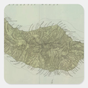 Madeira Quadratischer Aufkleber