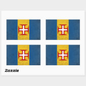 Madeira Rechteckiger Aufkleber (Blatt)