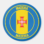 Madeira-RundEmblem Magnet (Vorne)