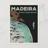 Madeira - Schwarzsandstrand - Portugal Postkarte (Vorderseite)