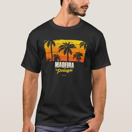 Madeira Souvenir Portugal Erinnerung T-Shirt (Vorderseite)