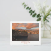 Madeira - Stadt Funchal Postkarte mit Text (Stehend Vorderseite)