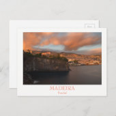 Madeira - Stadt Funchal Postkarte mit Text (Vorne/Hinten)