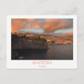 Madeira - Stadt Funchal Postkarte mit Text (Vorderseite)