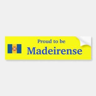 Madeira - stolz, Madeirense Aufkleber zu sein Autoaufkleber