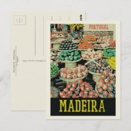 Madeira - traditionelles Beispiel für den Markt Po Postkarte