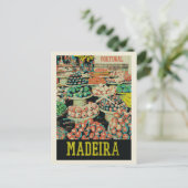 Madeira - traditionelles Beispiel für den Markt Po Postkarte (Stehend Vorderseite)