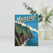 Madeira Vintag Postkarte (Stehend Vorderseite)