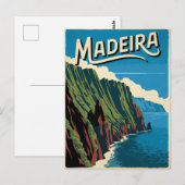 Madeira Vintage Postkarte (Vorne/Hinten)