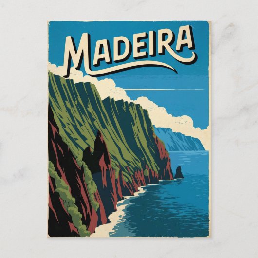 Madeira Vintage Postkarte (Vorderseite)