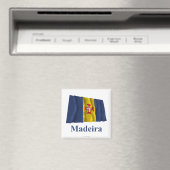 Madeira Wave Flag mit Namen Magnet (In Situ (Geschirrspüler))