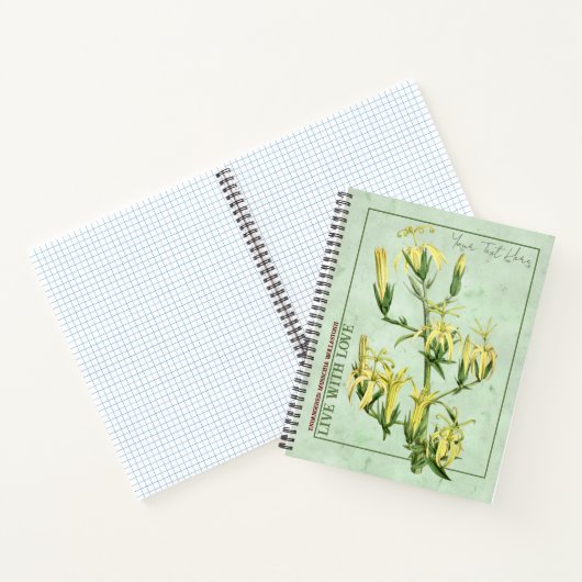 Madeiran Marvel: Musschia wollastonii Notebook Notizblock (Innenseite)