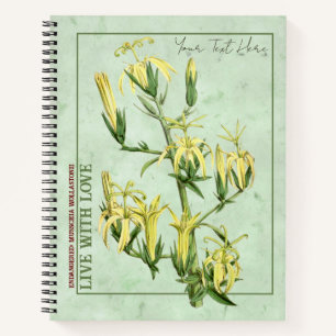 Madeiran Marvel: Musschia wollastonii Notebook Notizblock