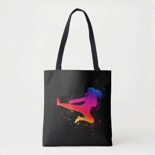 Mädel+Kämpfer;Kampfkunst+Farbe+Splash;Weibchen+Fei Tasche (Vorderseite)