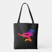 Mädel+Kämpfer;Kampfkunst+Farbe+Splash;Weibchen+Fei Tasche (Rückseite)