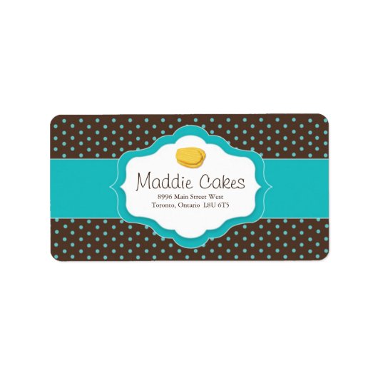 Madeleine Cookies Address Labels Adressaufkleber (Vorne)