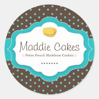 Madeleine Cookies Polk a Dot Stickers