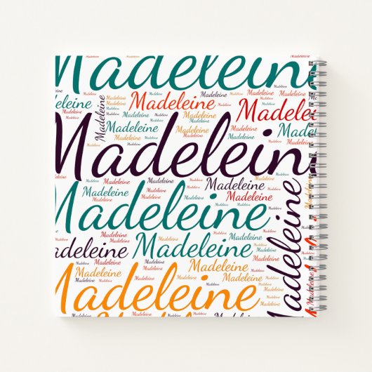 Madeleine Notizblock (Rückseite)