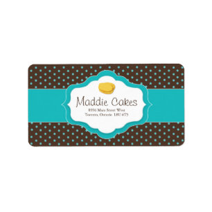 Madeleine-Plätzchen-Adressen-Etiketten Adressaufkleber