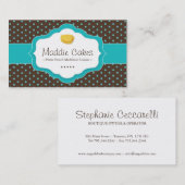 Madeleine-Plätzchen-Visitenkarten Visitenkarte (Vorne/Hinten)