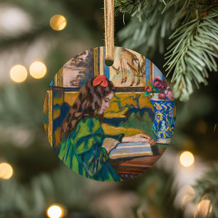 Madeleine Reading   Armand Guillaumin Keramik Ornament