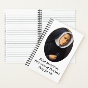 Madeleine Schutzheilige der Lehrer Notizblock