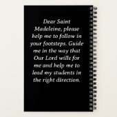 Madeleine Schutzheilige der Lehrer Notizblock (Rückseite)