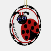 Madeleine Toon LadyBug Curves Keramik Ornament (Rechts)