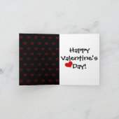 Madeleine Toon LadyBug Red & Black with Hearts Karte (Innenseite)