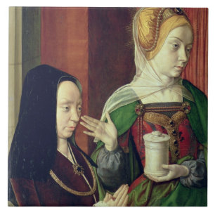 Madeleine vom Burgund stellte sich durch St Mary Fliese