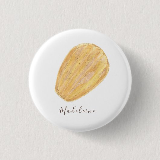 Madeleine Wasserfarbe Button (Vorderseite)