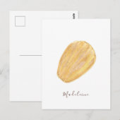 Madeleine Wasserfarbe Postkarte (Vorne/Hinten)