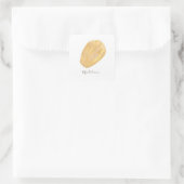 Madeleine Wasserfarbe Quadratischer Aufkleber (Tasche)