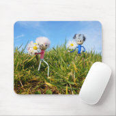 Madeliefjes plukkende fubby's.     mousepad (Mit Mouse)