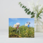 Madeliefjes plukkende fubby's. postkarte (Stehend Vorderseite)