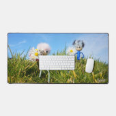 Madeliefjes plukkende fubby's.     schreibtischunterlage (Tastatur & Maus)