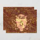 Madelina Kandice Viktorianisch Tischnummer Card (Vorne/Hinten)