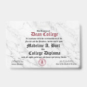 Madeline A. Burt Ausweis (Vorderseite)