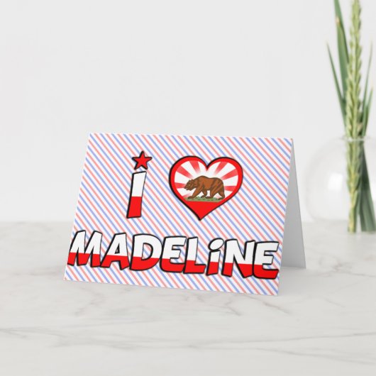 Madeline, CA Karte (Vorderseite)