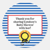 Madeline Inspirierte Babydusche Runder Aufkleber (Vorderseite)