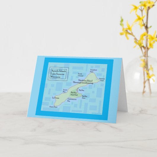 Madeline Island Blank Notecard 2025 Karte (Gelbe Blume)