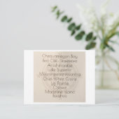 Madeline Island Words Postcard Postkarte (Stehend Vorderseite)