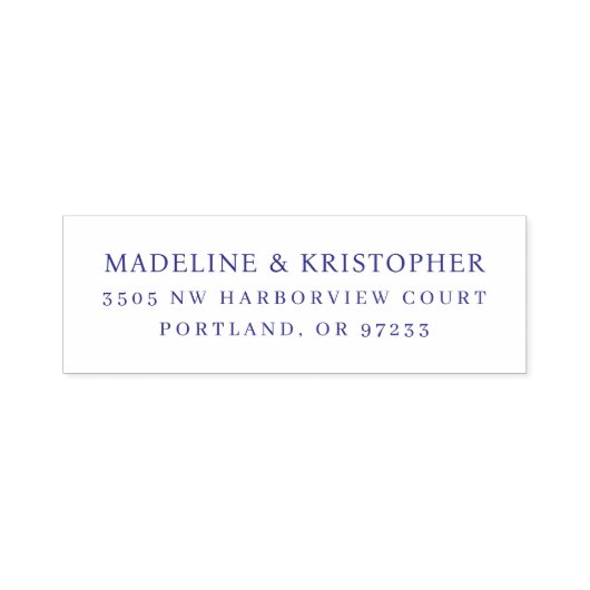 MADELINE & KRISTOPHER Formal Serif Black Permastempel (Design)