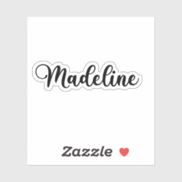 Madeline Name - Handgeschriebene Kalligrafie Aufkleber