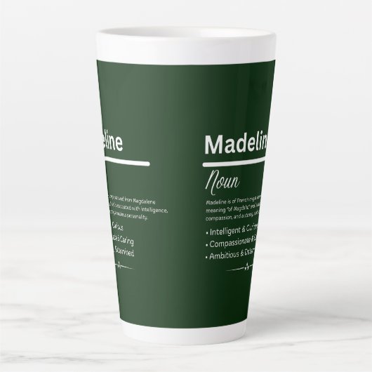 Madeline Personalized Girl Name Milchtasse (Vorderseite)