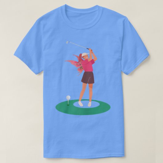 Mädels Golf Golfspielen Golf Golfspielen T-Shirt (Design vorne)