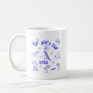 Mädels-Trip 2026 Tropischer Strandurlaub-Kreuzfahr Kaffeetasse