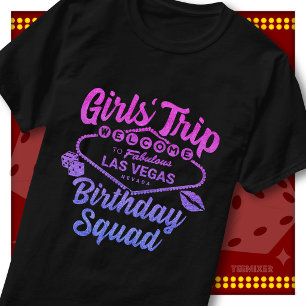 Mädels-Trip Vegas passende Geburtstags-Clique-Part T-Shirt
