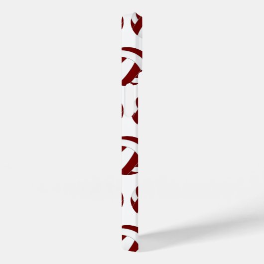 Mädels, weißes Volleyballmuster Case-Mate iPhone Hülle (Rückseite / Rechts)